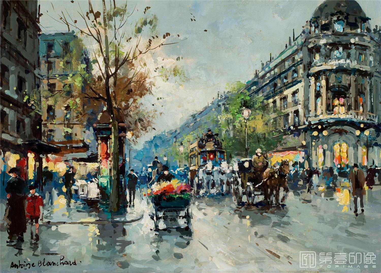油画-安托万·布兰乍得 Antoine Blanchard作品-049